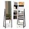 NEX&#x2122; 5ft. Pure White Jewelry Armoire on Casters with Chest Drawer